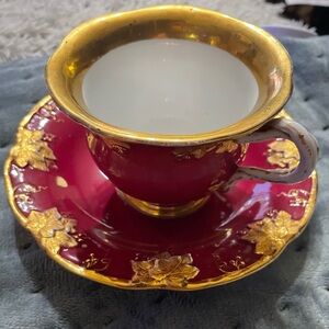 Antique Meissen Porcelain cup and saucer